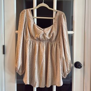 MATERNITY- Missguided printed balloon sleeve blouse